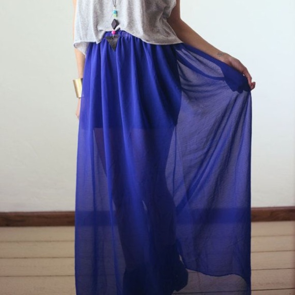 Sheer Blue Skirt